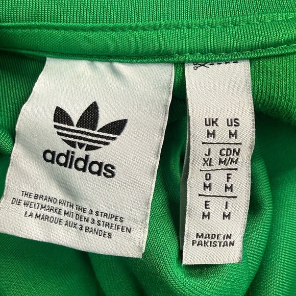 Adidas Mens Track Jacket Size Medium Green Adicolor SST Retro - Picture 2 of 10